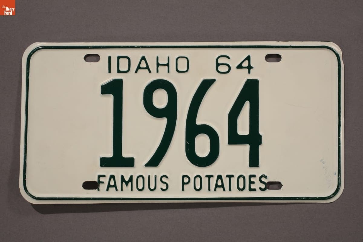 Idaho License Plate from 1964-65 New York World's Fair