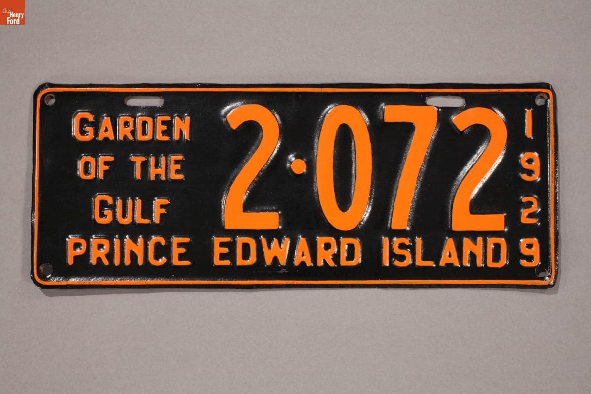 Prince Edward Island License Plate, 1929