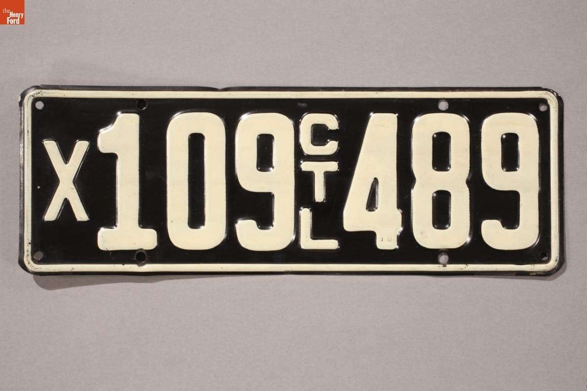 Pair of Connecticut License Plates, 1905-1956