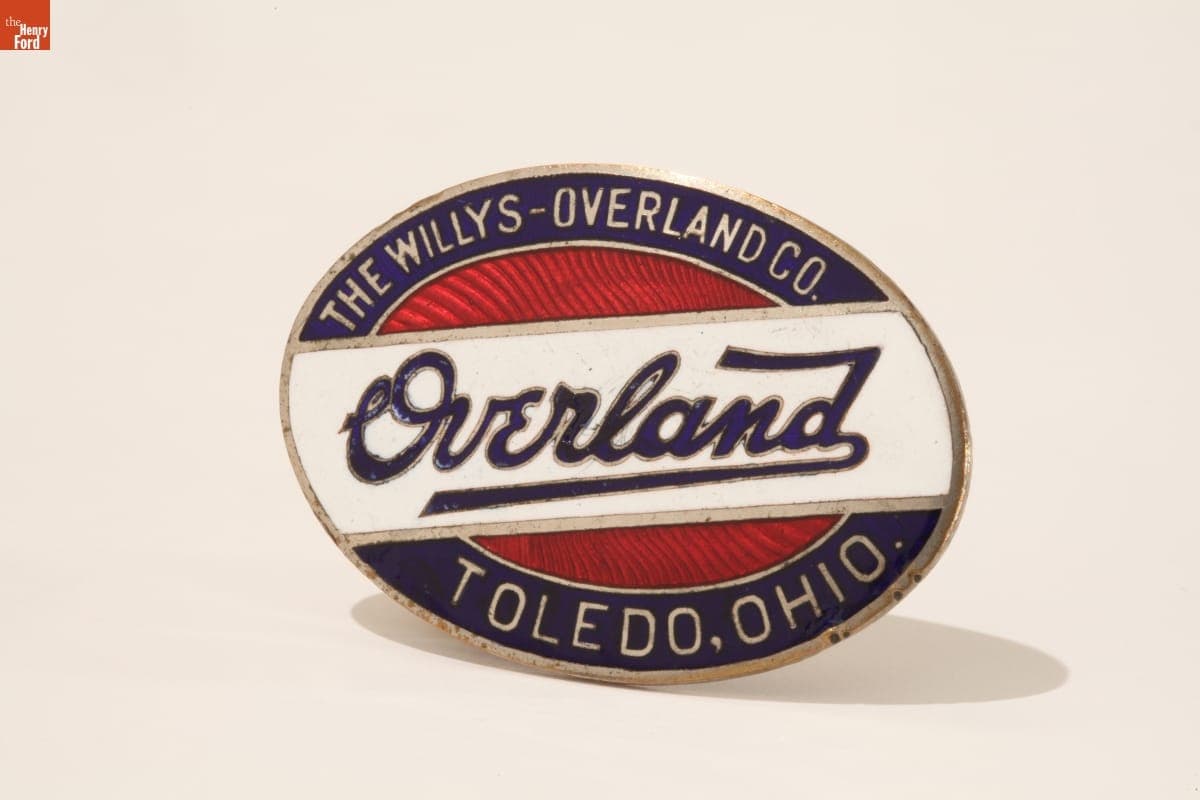 Overland Automobile Emblem, circa 1925