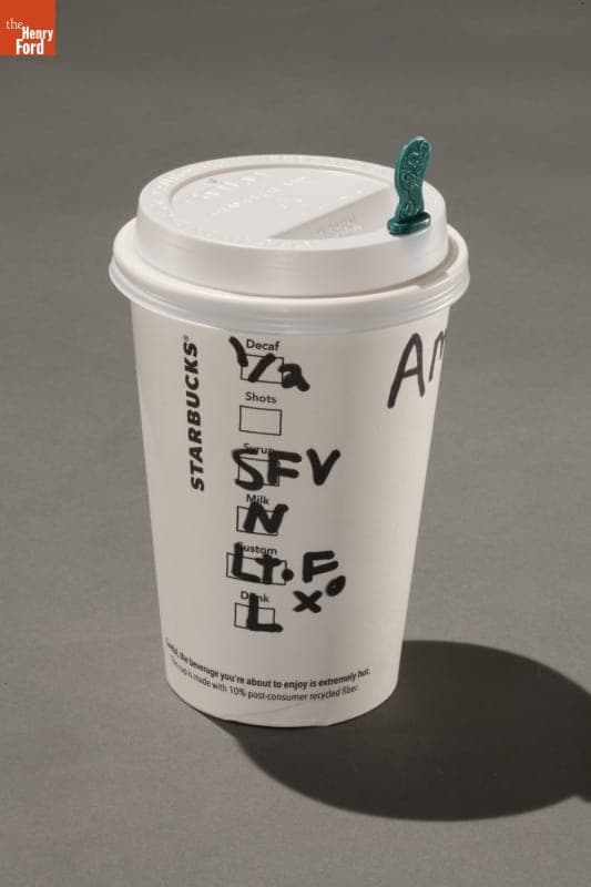 Starbucks Coffee Cup with Splash Stick, 2011