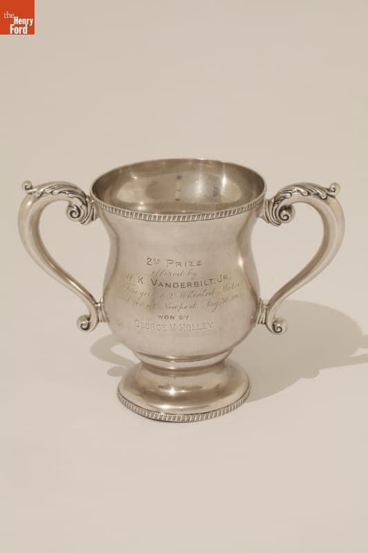 Tricycle & Two-Wheeled Motors Trophy Won by George M. Holley, 1901