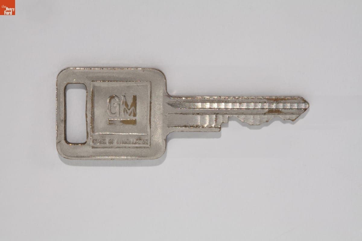 General Motors Automobile Ignition Key, circa 1985