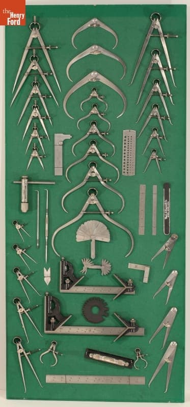 L. Miller & Son Store Display of Calipers and Rulers, 1923-1928