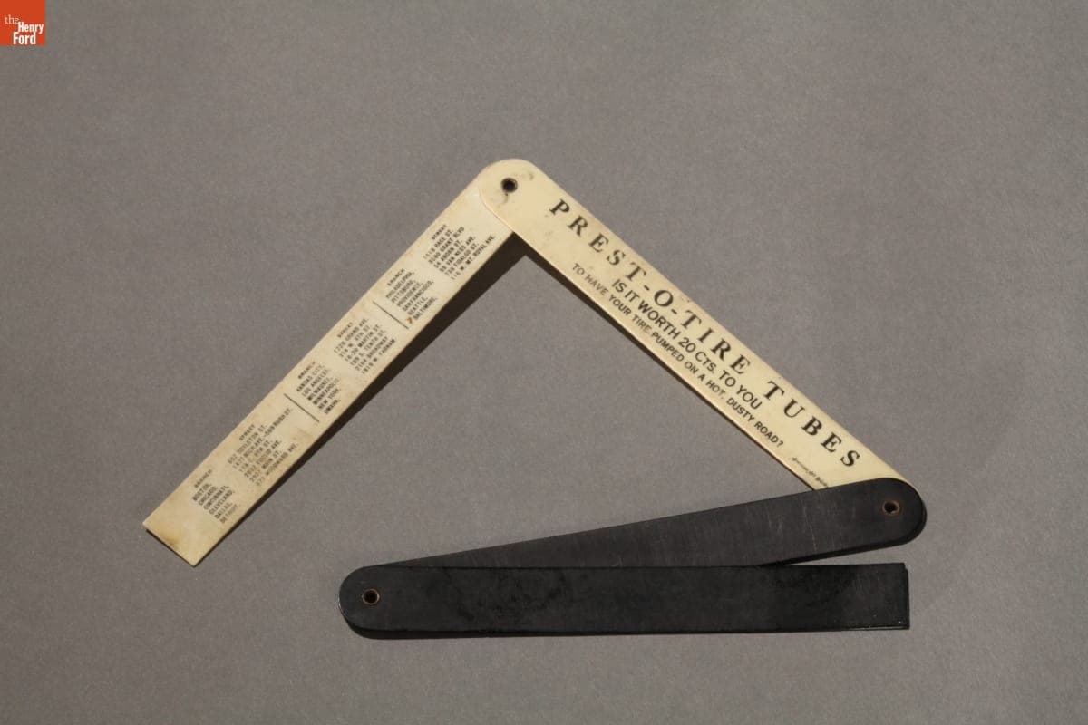 Prest-O-Lite Folding Ruler, 1910-1920