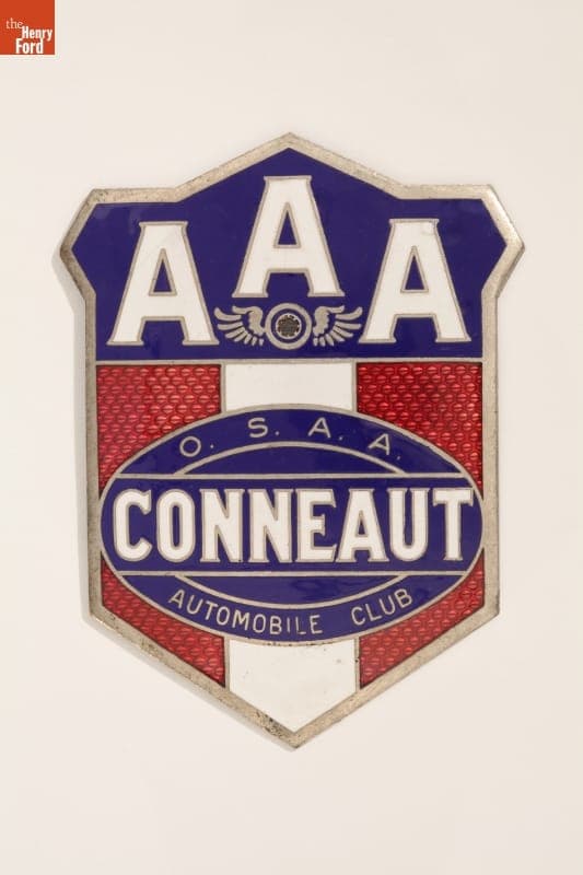 Conneaut Ohio Automobile Club Badge, 1920-1932
