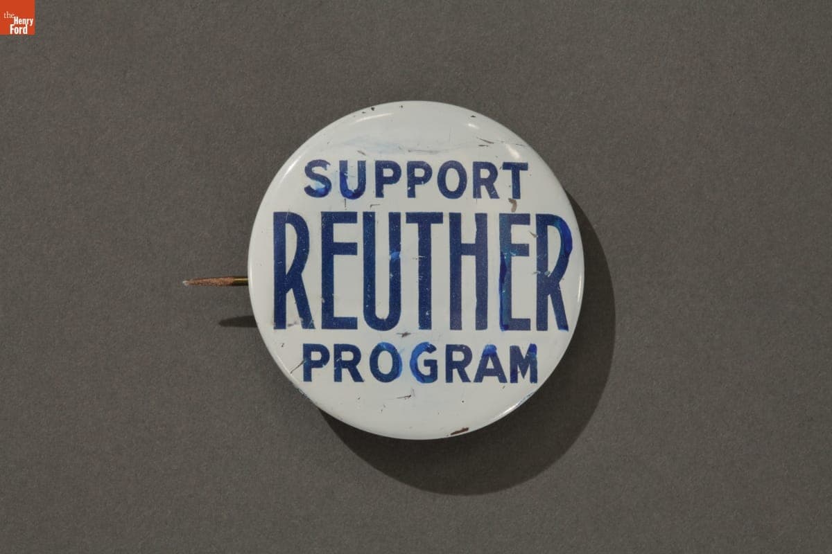 "Support Reuther" Campaign Button, 1937-1947