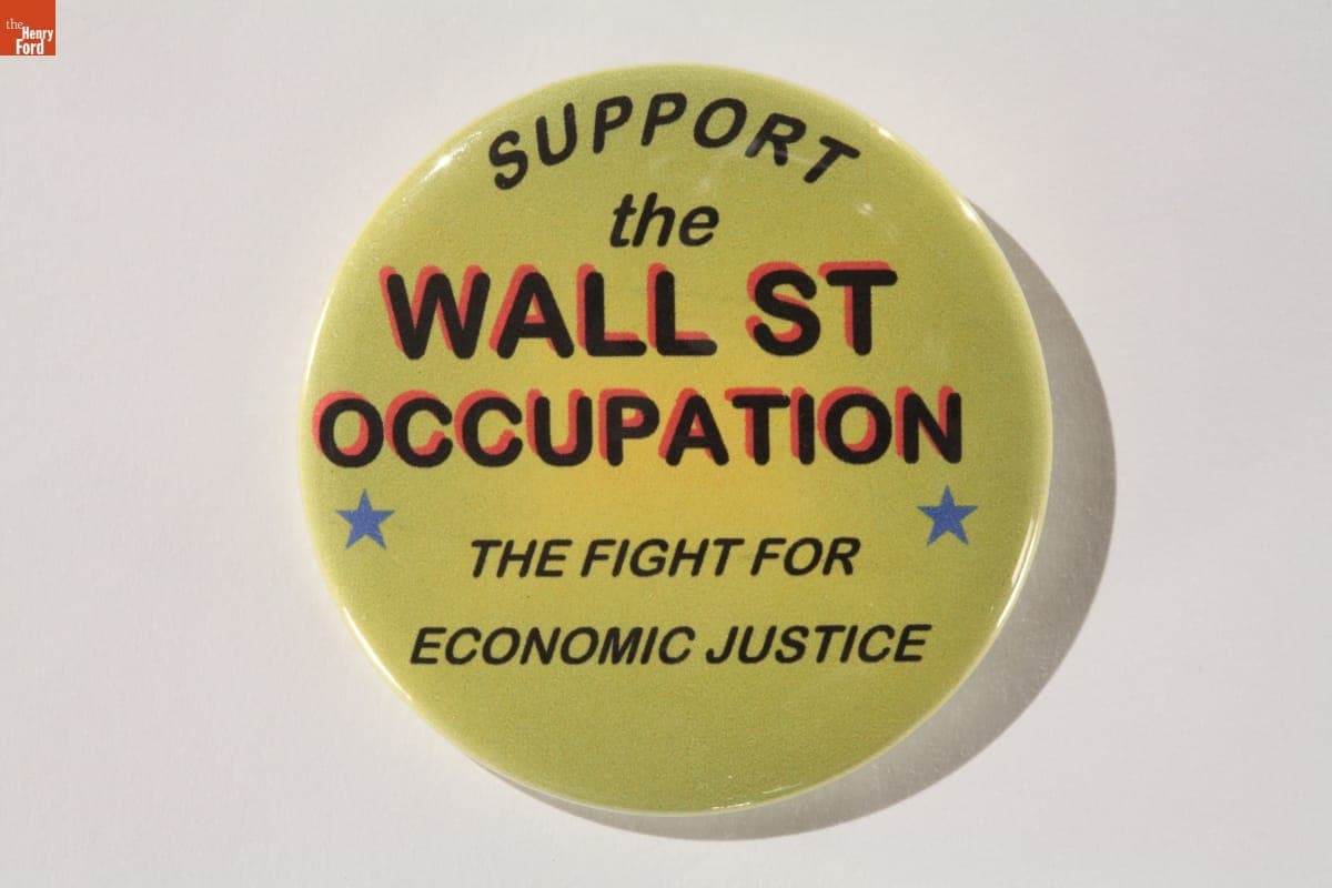 "Support the Wall Street Occupation" Button, 2011