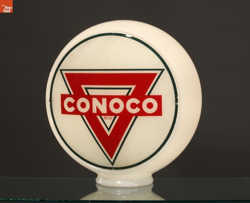 Conoco Gasoline Pump Globe, circa 1925