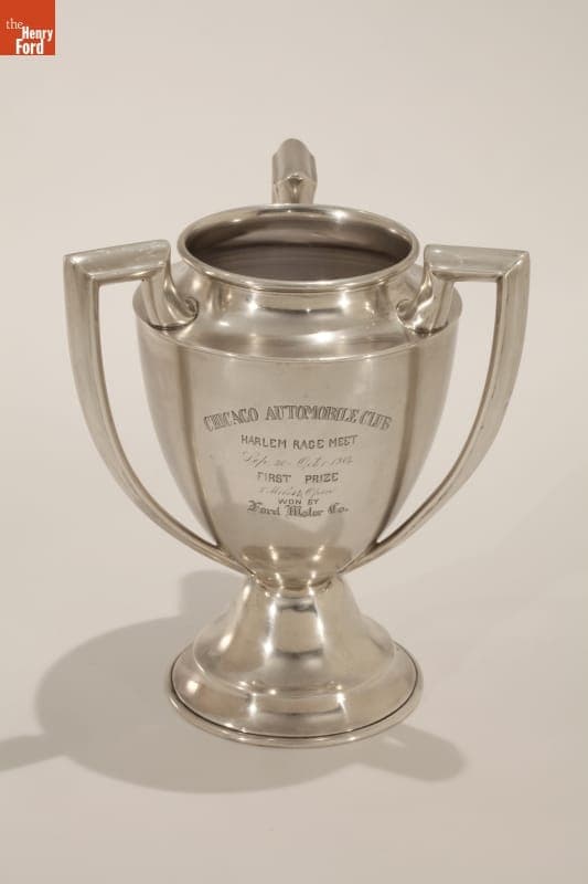 Chicago Automobile Club Racing Trophy Won by Frank Kulick Driving a Ford, 1904