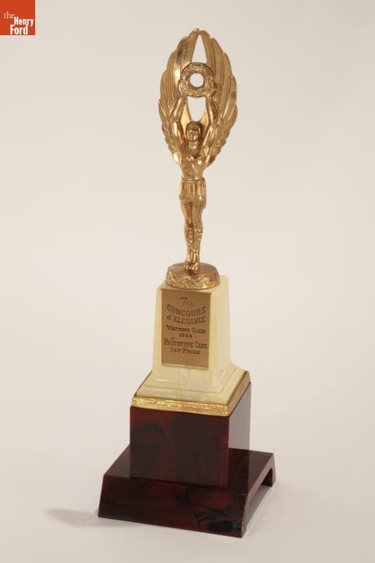 Concours D'Elegance Automotive Design Trophy Won by Virgil Exner with Desoto Adventurer I, 1954