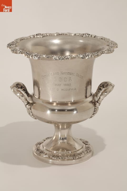 Trophy Awarded to William Mitchell's Stingray at SCCA Cumberland National Races, 1960