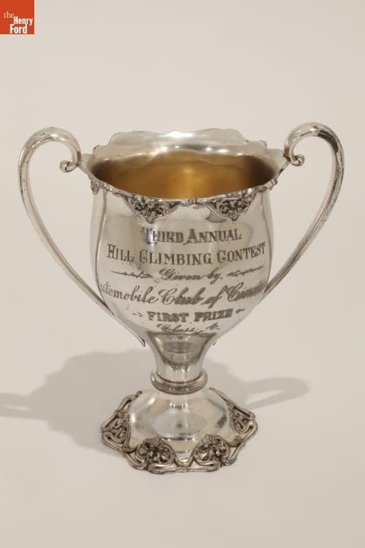 First Prize Trophy Won at Third Annual Cincinnati Hill Climbing Race, 1907