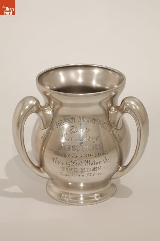 Rhode Island Automobile Club Racing Trophy Won by Frank Kulick Driving a Ford, 1904