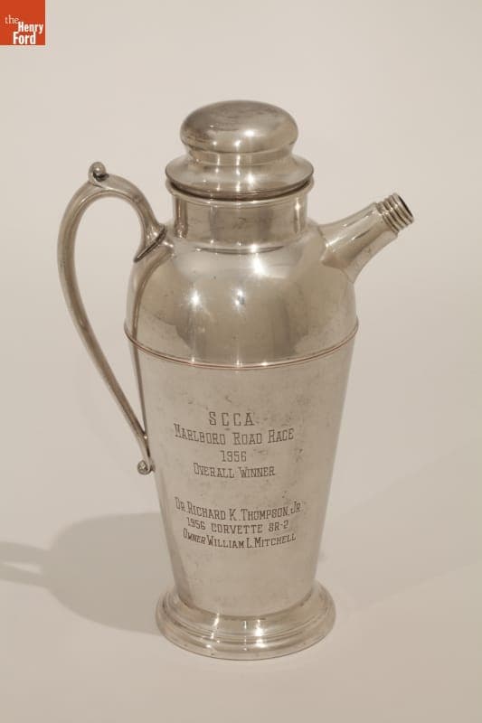 Cocktail Shaker Awarded as Trophy to William Mitchell's Corvette SR-2, 1956