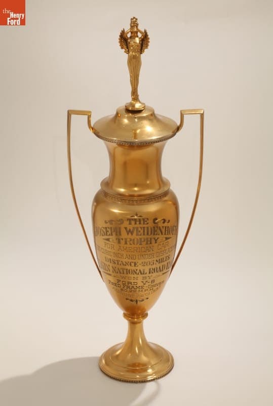 Trophy Won by Fred Frame Driving a Ford V-8, 1933