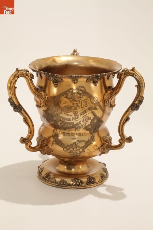 Chicago Automobile Club "Three Mile Free-for-all" Trophy Won by a Ford, 1907