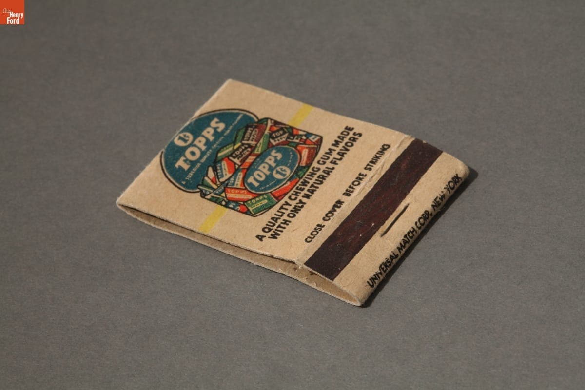 Topps Chewing Gum Matchbook, circa 1942
