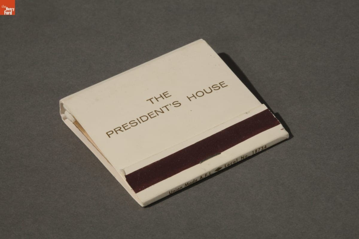 The President's House Matchbook, 1960-1970