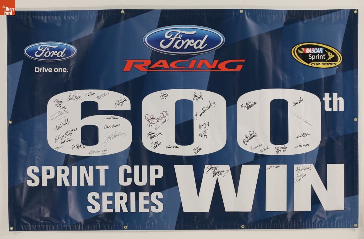 Banner Commemorating Ford Motor Company's 600th NASCAR Win, 2011