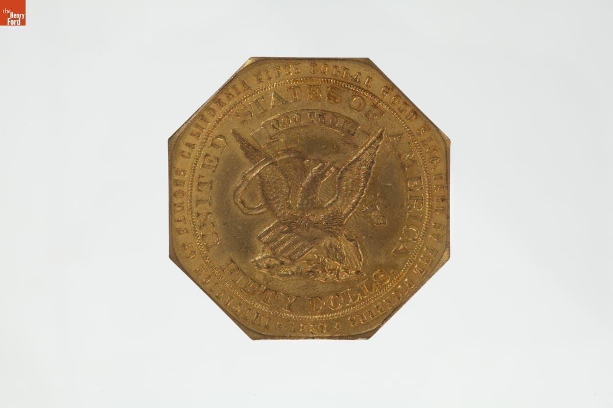 Panama-Pacific International Exposition Souvenir Token Honoring California Gold Rush, 1915