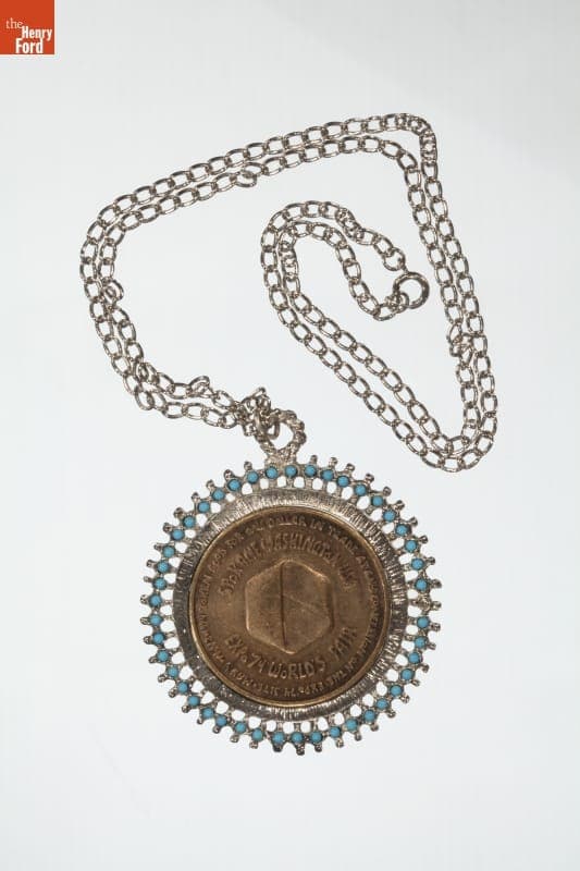 Pendant Necklace made from Expo '74 Concessions Token, 1974