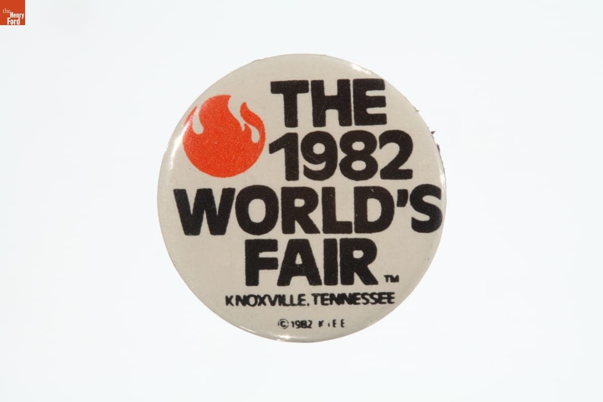 Knoxville World's Fair Souvenir Button, 1982