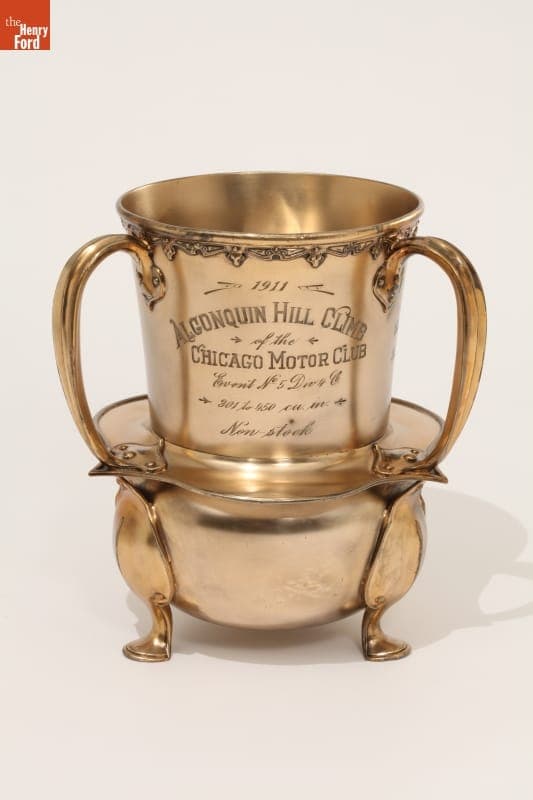 Algonquin Hill Climb Trophy Won by Frank Kulick Driving a Ford, 1911