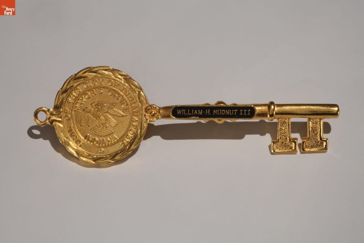 Key to the City of Indianapolis Presented to Lyn St. James, 1991
