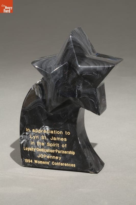 Women's Conference Trophy Presented to Lyn St. James, 1994
