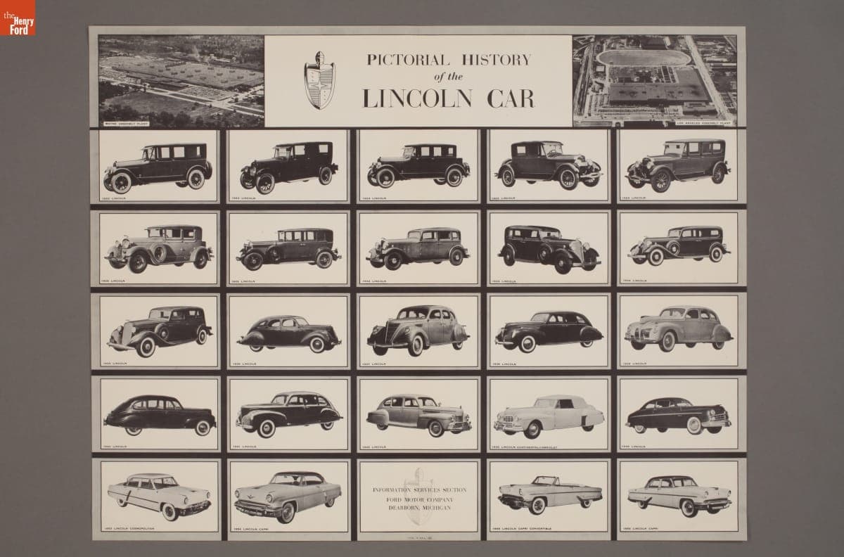 "Pictorial History of the Lincoln Car," 1955