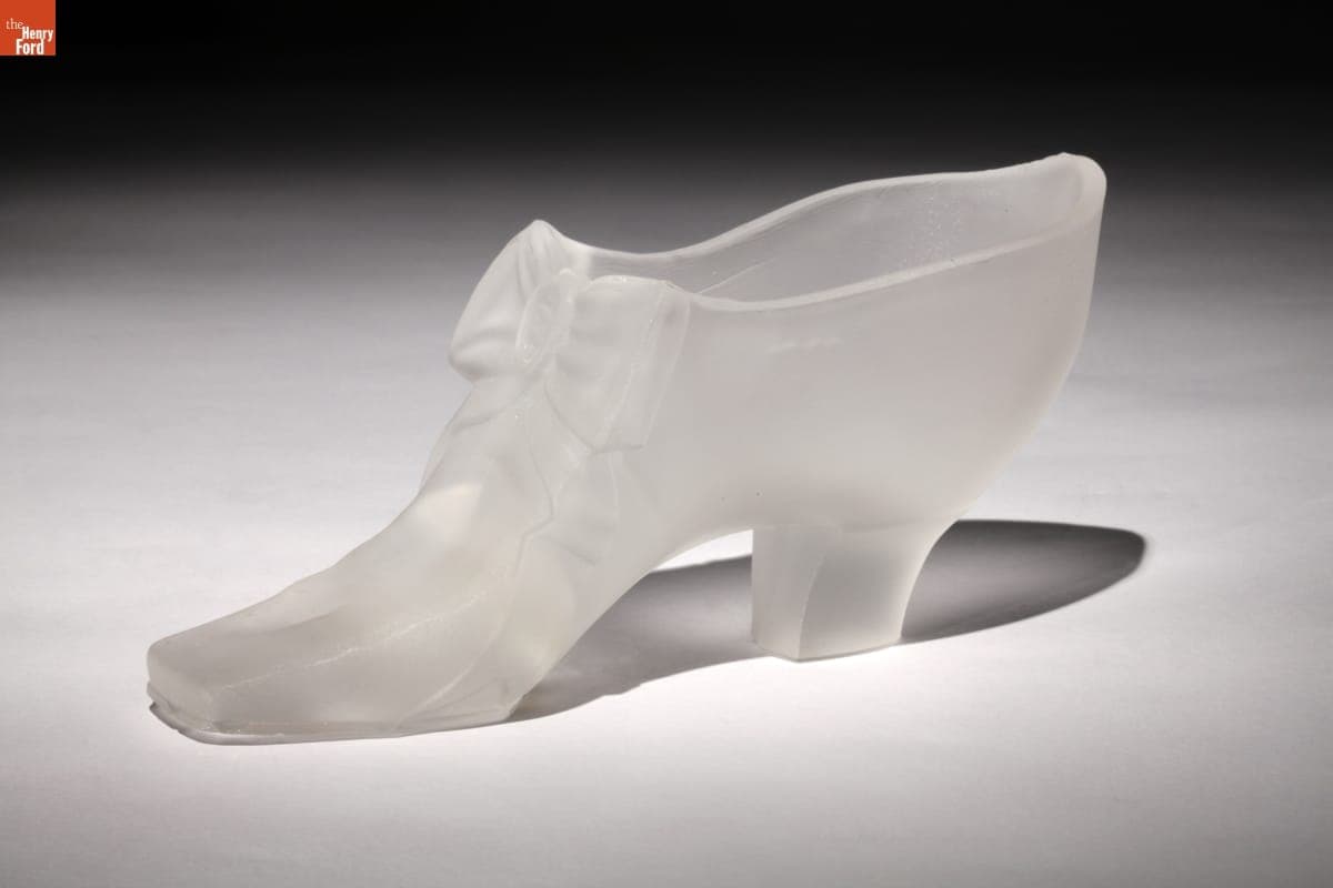 Centennial Exhibition Souvenir Glass Slipper, 1876