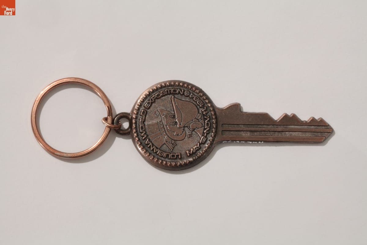 Louisiana World Exposition Souvenir Key Fob, 1984