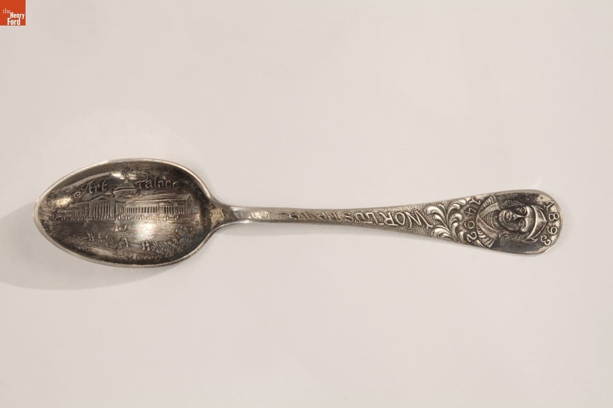 World's Columbian Exposition Art Palace Souvenir Spoon, 1893