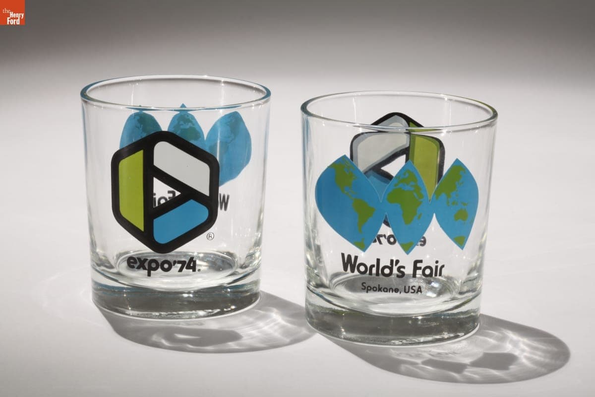 Pair of Souvenir Glasses from Expo '74