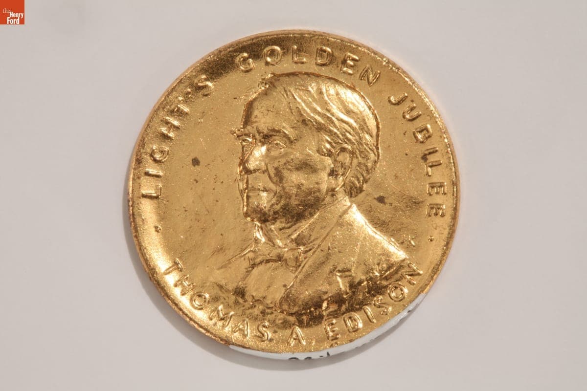 Light's Golden Jubilee Medallion, 1929