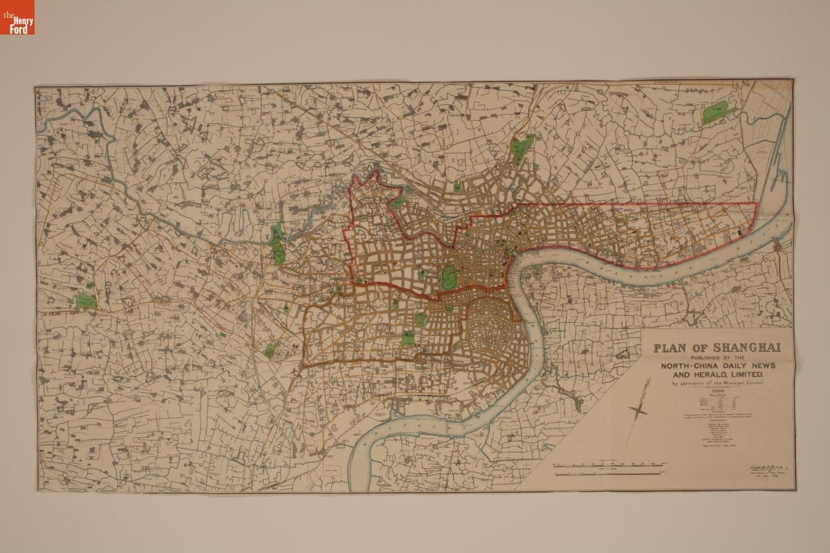Map, "Plan of Shanghai," 1930-1932