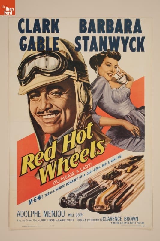 Movie Poster, "Red Hot Wheels, (To Please a Lady)," 1950
