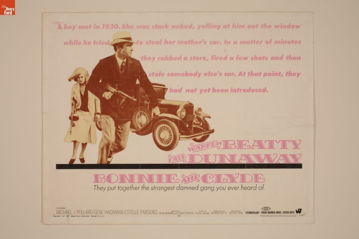 Movie Poster, "Bonnie and Clyde," 1967