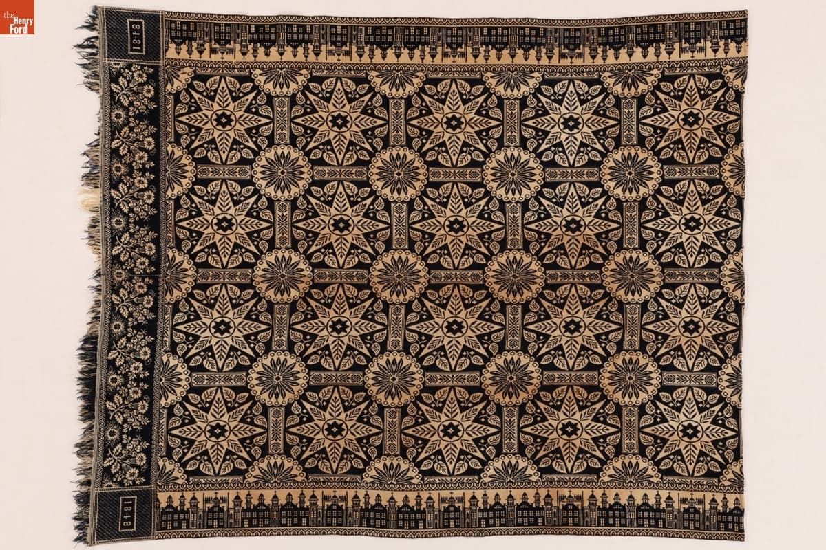 Cockefair Mill Coverlet, 1848