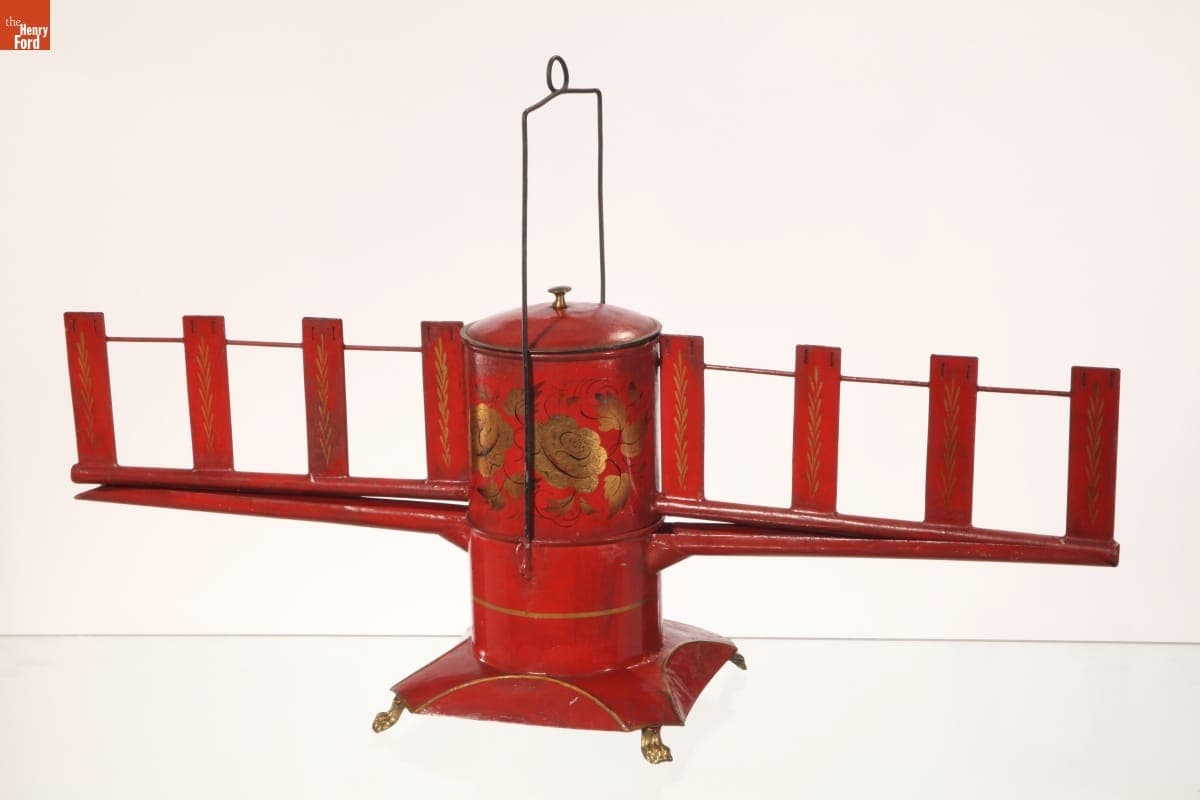 Camphene Hanging Lamp, circa 1835