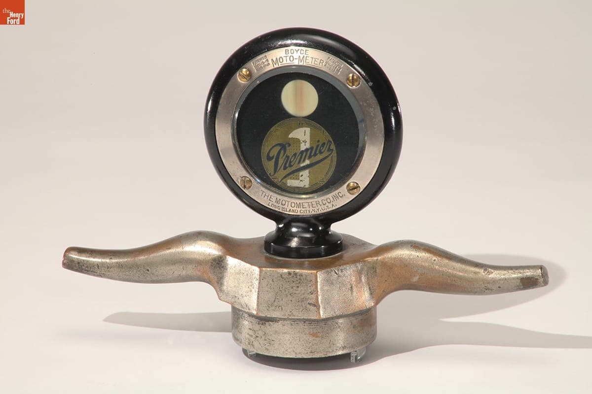 Premier Motometer and Radiator Cap, circa 1920