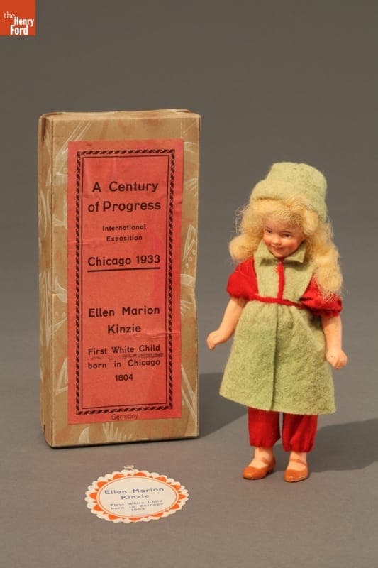 Ellen Marion Kinzie Doll, Souvenir From Century of Progress Exposition, 1933