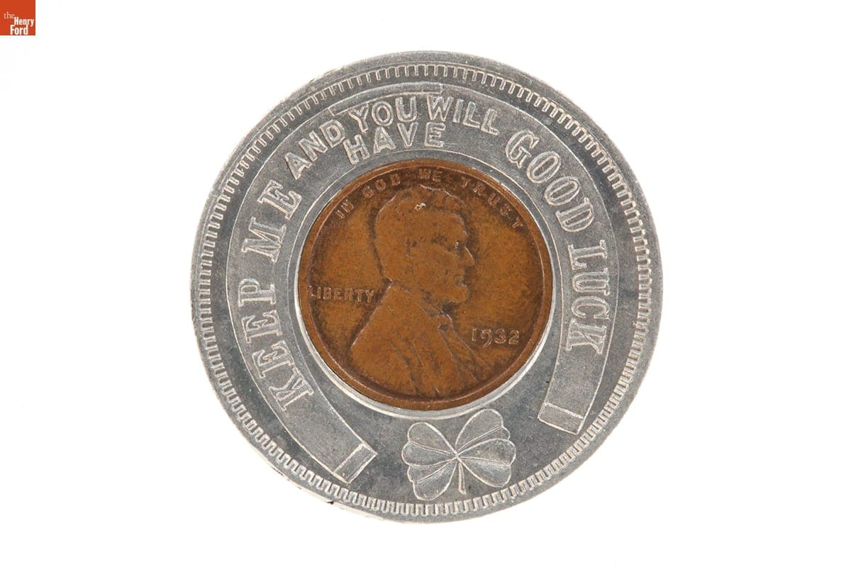 Souvenir Medal with Lucky Penny, 1933