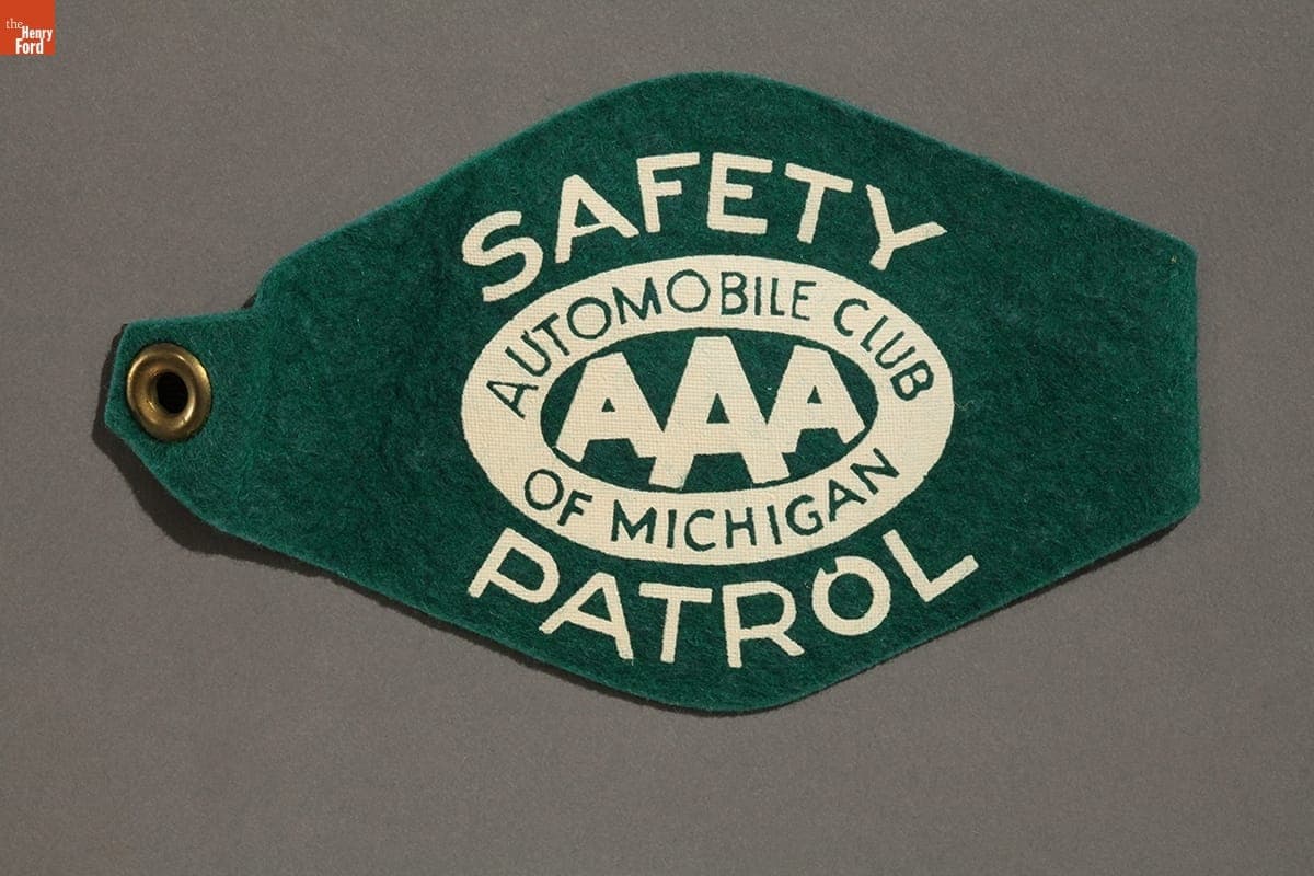 Automobile Club of Michigan Safety Patrol Armband, 1950-1960