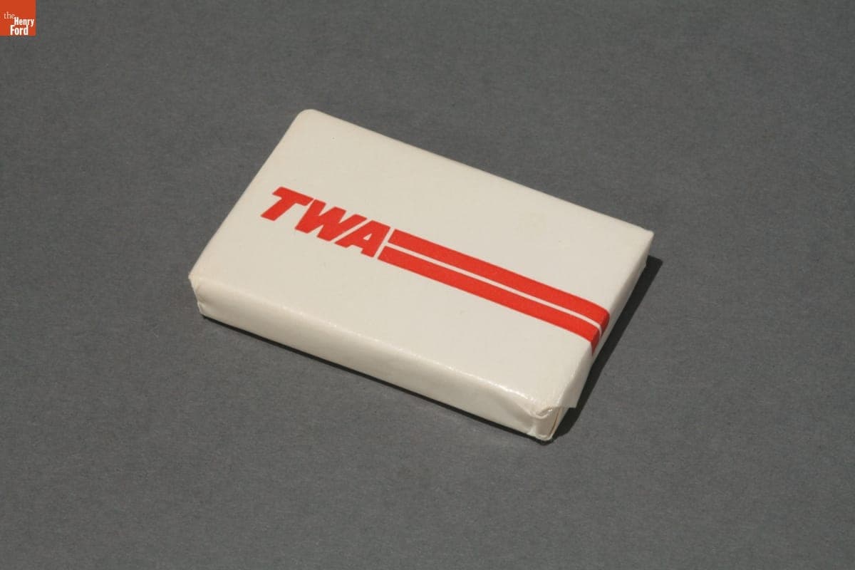 Complimentary Bar Soap from TWA Airlines, 1970-1980