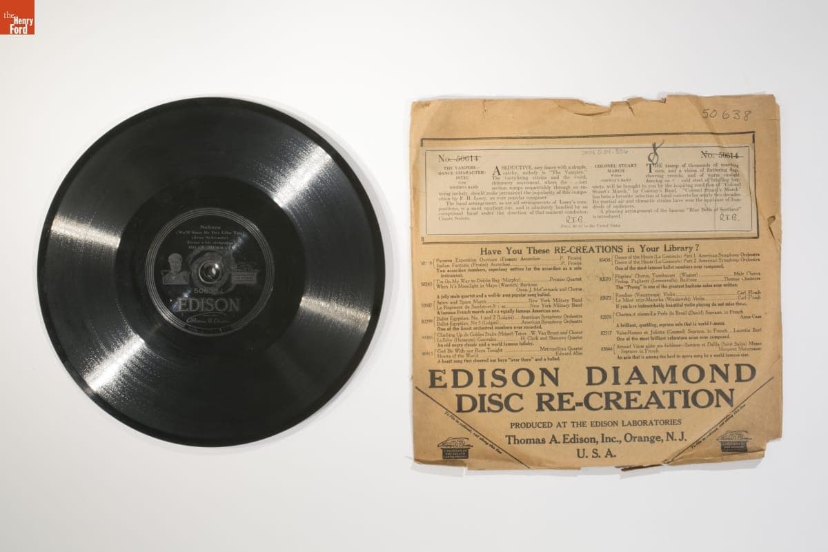 Edison Diamond Disc Record, "Sahara (Soon We'll be Dry as You)" and "You'd be Surprised," 1919