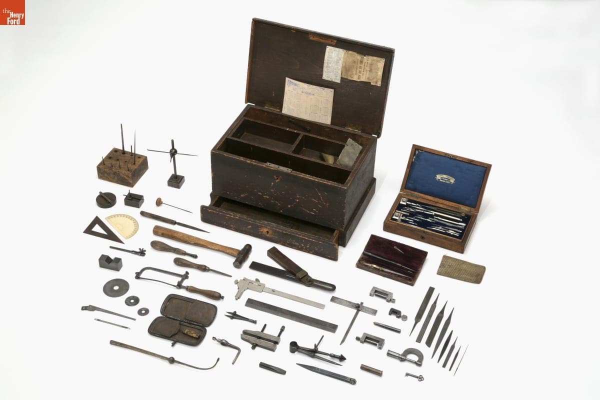 Tool Chest Used by Machinist John Kruesi, While Working for Thomas Edison, 1872-1899