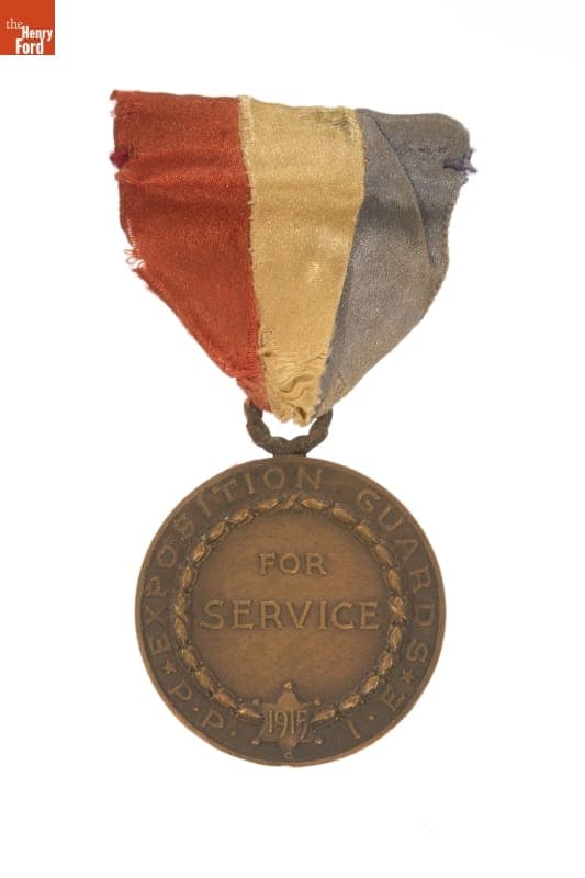 Service Award for Security Guards, Panama-Pacific International Exposition, 1915