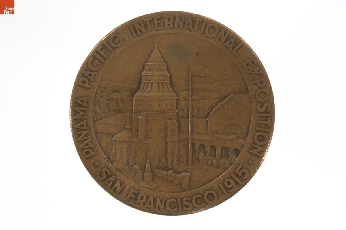 Panama-Pacific International Exposition Souvenir Medal of Swedish Pavilion, 1915